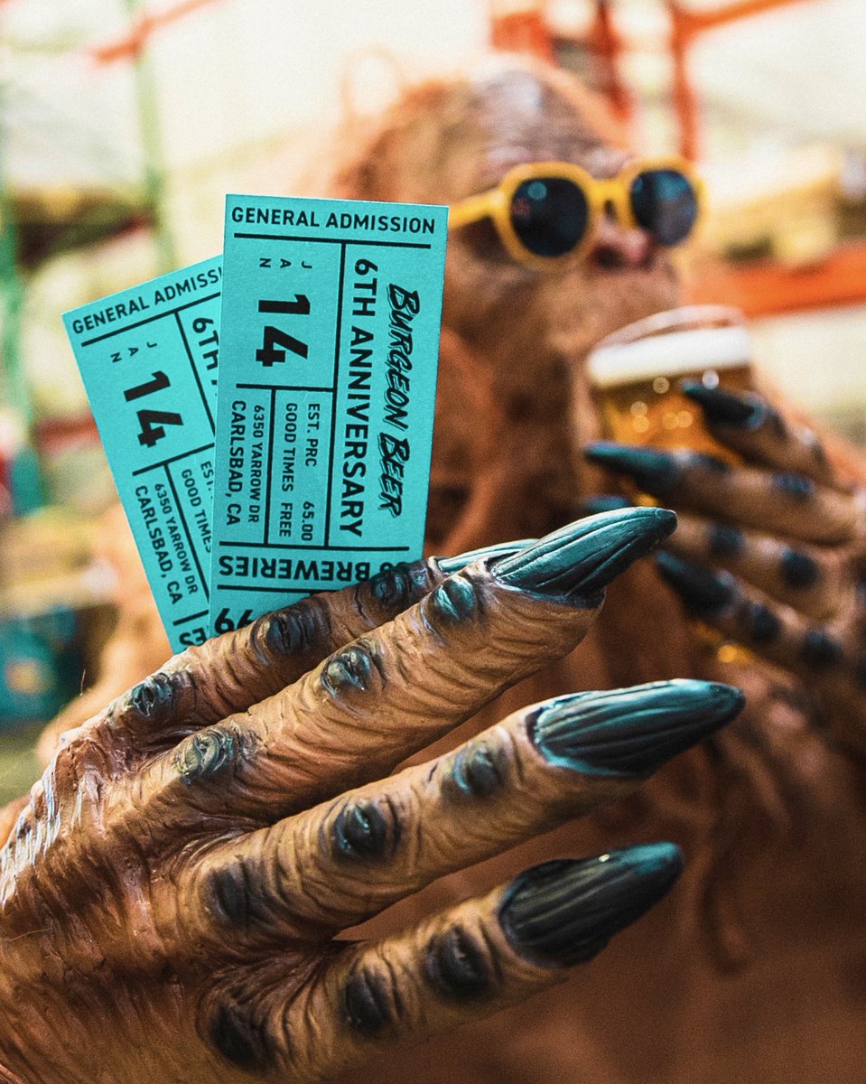 SDBeerNews's tweet photo. Don't sleep on @burgeonbeer 6th Anniversary tickets! The celebration will showcase 36 guest breweries pouring unlimited tasters of rare/new beers+a vintage arcade, food &amp; merch. Head to https://t.co/lz08nCLKke to grab the last remaining tix!

#sdbeernews #burgeonbeer #rarebeer https://t.co/oHnPdQIVgw