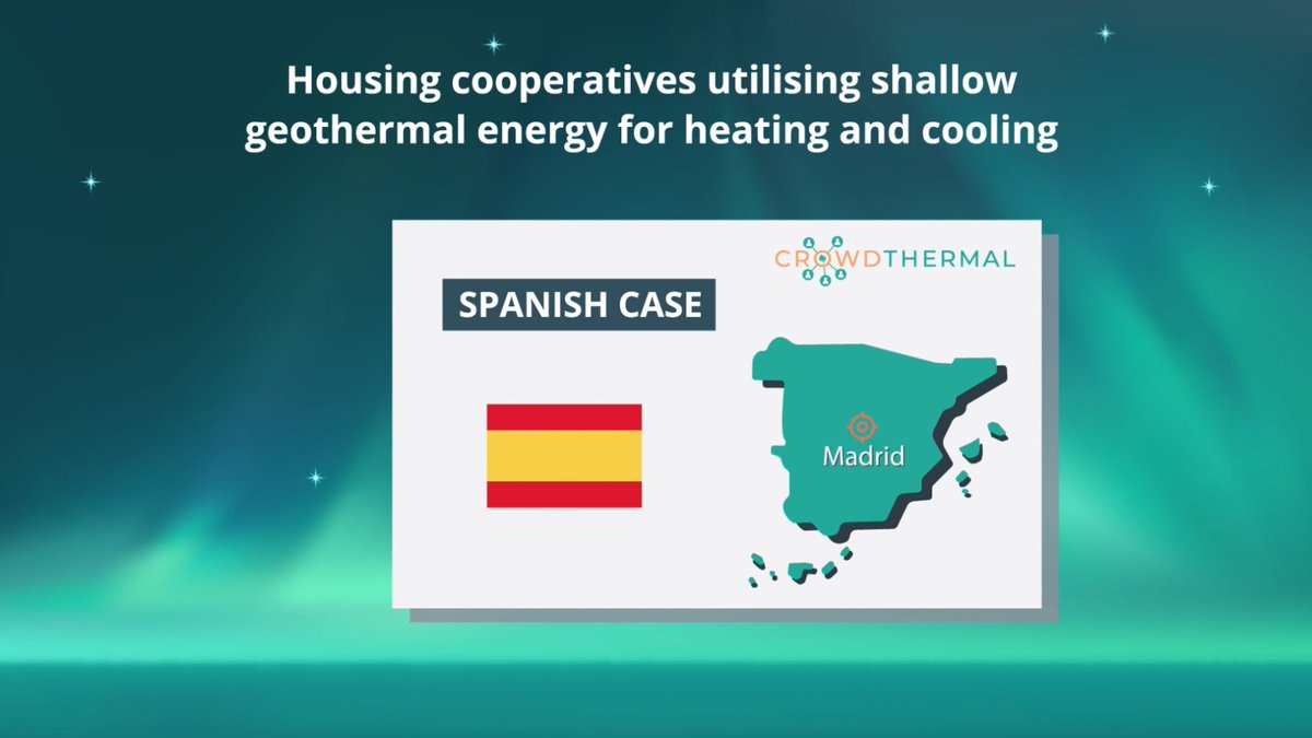 The #CROWDTHERMAL Spanish Case Study showcases two housing cooperatives (EAI 310 and Arroyo Bodonal) utilising shallow #geothermal energy for heating, cooling and domestic hot water. Watch our video to find out more: bit.ly/3HEE0aC