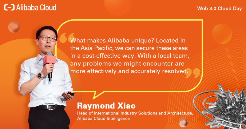 alibaba_cloud's tweet photo. Dr. Derek Wang and Raymond Xiao kicked off the 2022 Web 3.0 Cloud Day Singapore on 15 Dec. Discover #YourGatewaytotheFuture with #AlibabaCloud and what the next generation of the Internet means for everyone: