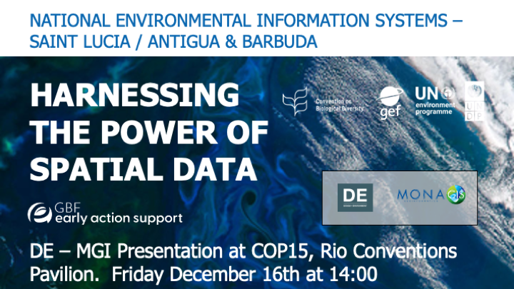 Live Presentation Direct from UN COP15 in Montreal: Today!  Friday Dec 16 - at 15:00 Lessons Learned from NEIS Implementation in the Caribbean - mailchi.mp/757c61c3ad3d/o…