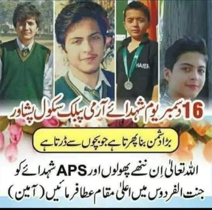 ChamkaniHadi's tweet photo. جو پڑھنے گئے تھے انہیں شهید کردیا گیا اور جو لڑنے گئے تھے اُنہوں نے ہتھیار ڈال دیئے!
#16thDecember2014
#16December
@Pashtanah @HamidMirPAK https://t.co/s1PYrN3SXK