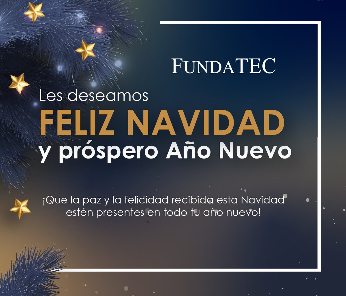 FUNDATECcr's tweet photo. Les deseamos unas felices fiestas y agradecemos su compañía durante este 2022. https://t.co/bvQIjGqxHl