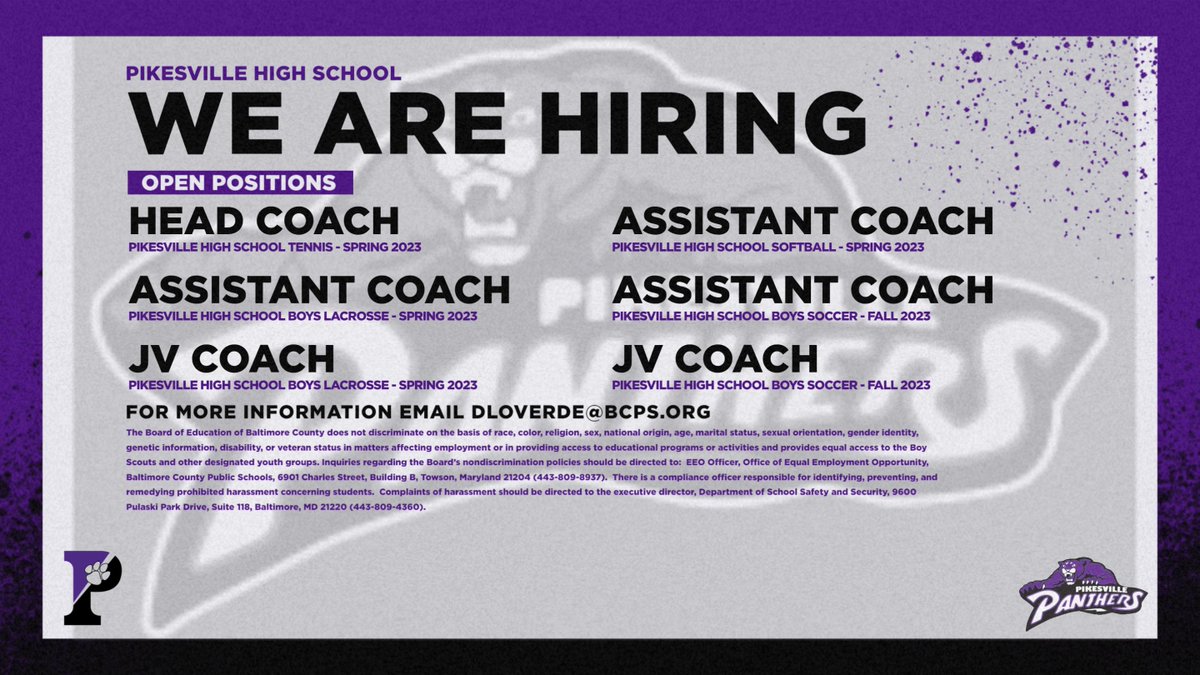 PikesvilleA's tweet photo. Panthers wanted https://t.co/2O2LgZdMlM