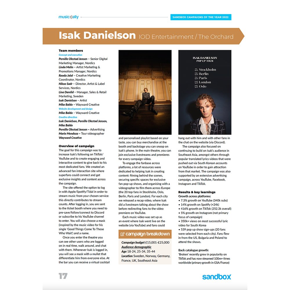 waywardcreative's tweet photo. Honored to be included in TWO of this year’s Best Music Marketing Campaigns from @MusicAlly ! Our designs for @IsakDanielson and @muse were selected among some incredible work from across the #musicindustry Thanks to @orchtweets and @warnerrecords for teaming up with us on these! https://t.co/xYYV4Nz91T