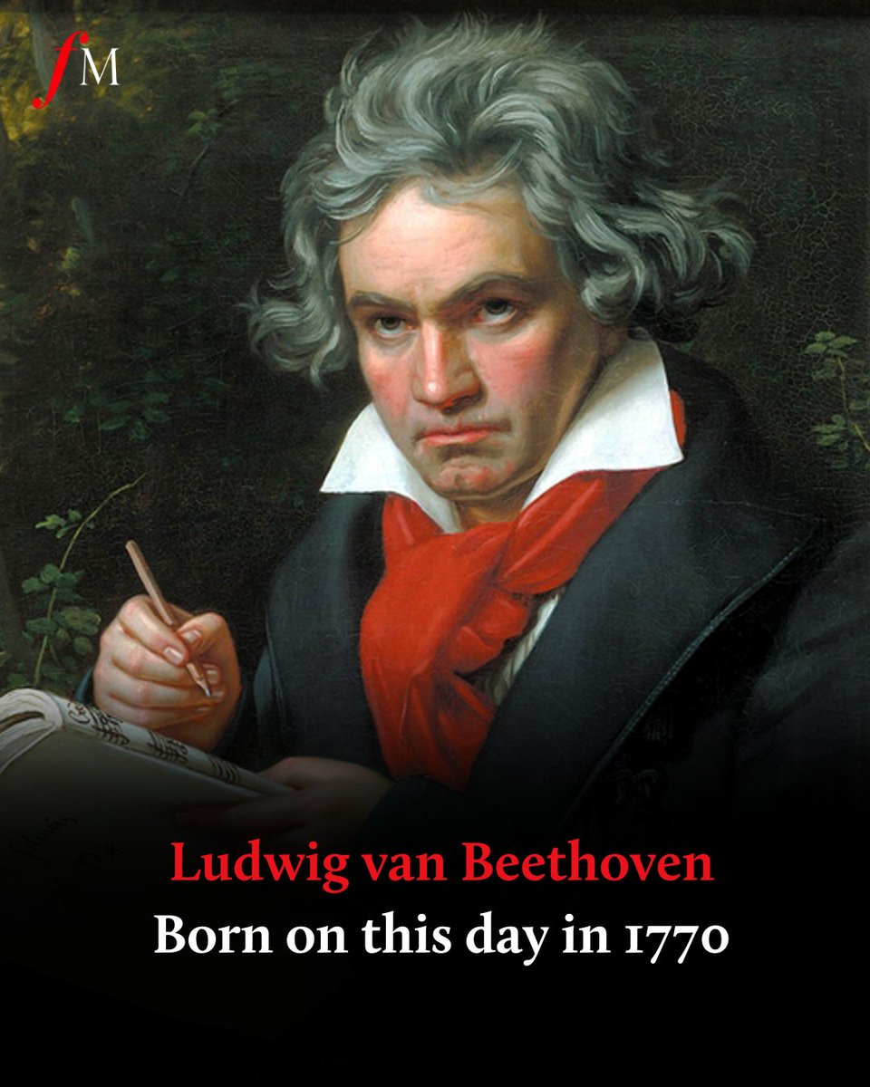 ClassicFM's tweet photo. Happy 252nd birthday to Ludwig van Beethoven! https://t.co/dC53O2WftO