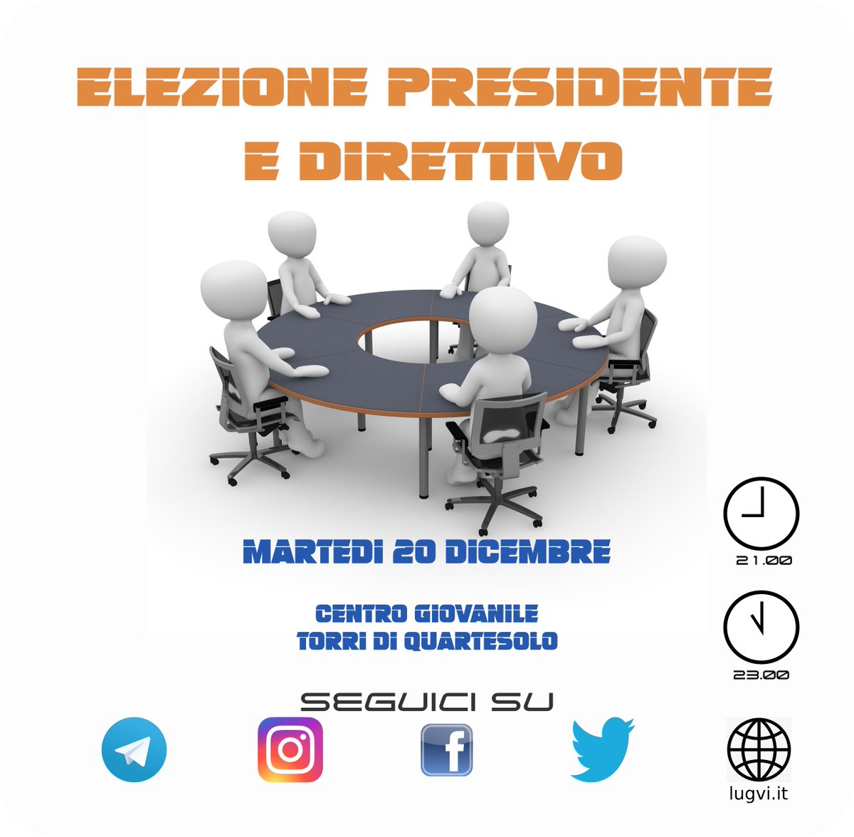 lugvi's tweet photo. Martedì 20 dicembre dalle ore 21 presso il Centro Giovanile di Torri di Quartesolo si terrà l'elezione del nuovo presidente e del consiglio direttivo del Lug Vicenza. Tutti i particolari sono disponibili nella home page del sito a questo indirizzo https://t.co/Hjz0jQinYh https://t.co/JgBypopDdL