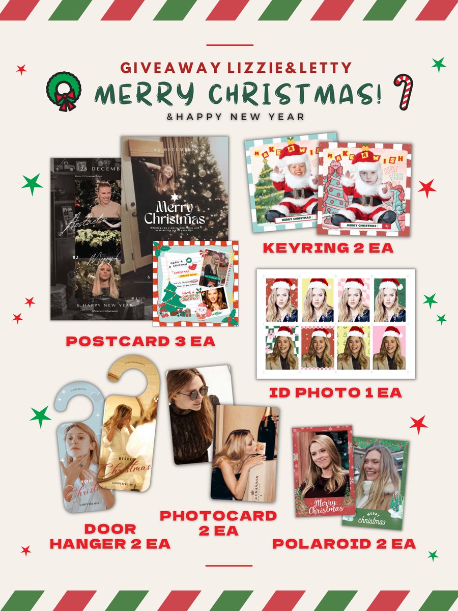 lexinxieni's tweet photo. 𝒢iveaway 𝓜erry christmas🎄🌟

ℒizziꫀ &amp; ℒetty

* 7 set only *
each set will get
✿ postcard 3 ea
✿ photocard 2 ea
✿ polaroid 2 ea
✿ id photo 1 ea
✿ keyring 2 ea
✿ door hanger 2 ea

rule : rt + form ( แคปหลักฐานการรีทวิตด้วยนะคะ )
form : 20 dec. ( 20.00 )
shipping 50 thb. https://t.co/unuBC42GjE