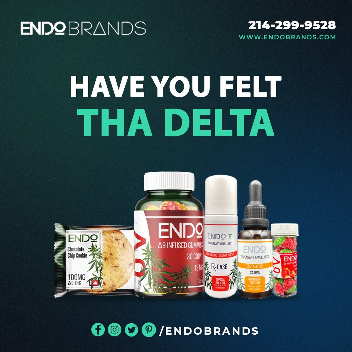 EndoBrands's tweet photo. ✔️Delta-9, which has a psychoactive effect, is the most prevalent type of THC. To put it another way, delta-9 is what gives you that high. 

😊 https://t.co/i0klf4jL2z

#delhta9high #delta9 #healthbenefits #medicinalherbs #cbdproduct #thc #ENDO https://t.co/83v6sYima3