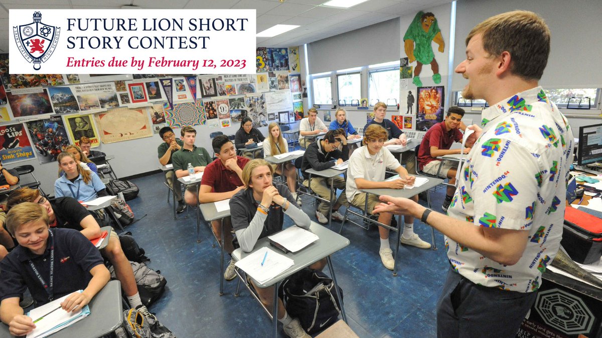 SVHSFutureLion's tweet photo. The @SaintViatorHS Future Lion Short Story Contest aims to spotlight the next generation of storytellers. All entries ar due by February 12th.
🦁 🦁 Learn More Here --> https://t.co/fC6Etmy1DO
#SaintViator
#TheViatorWay
#FutureLions
#highschool https://t.co/LFcaopDu50