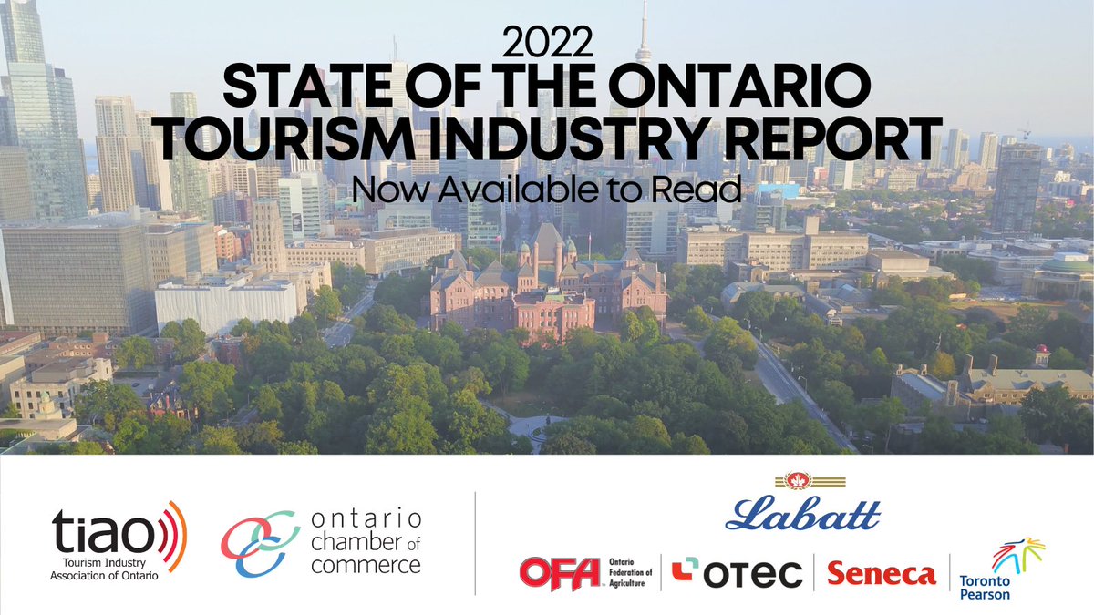 The tourism industry is not expected to fully recover from the pandemic until 2025. 

A new report by the <a href="/OntarioCofC/">Ontario Chamber</a> and @TIAOtweets details recommendations to rebuild and grow the vital sector.  

Read: occ.ca/wp-content/upl… #ONTourism #ONChamberNetwork