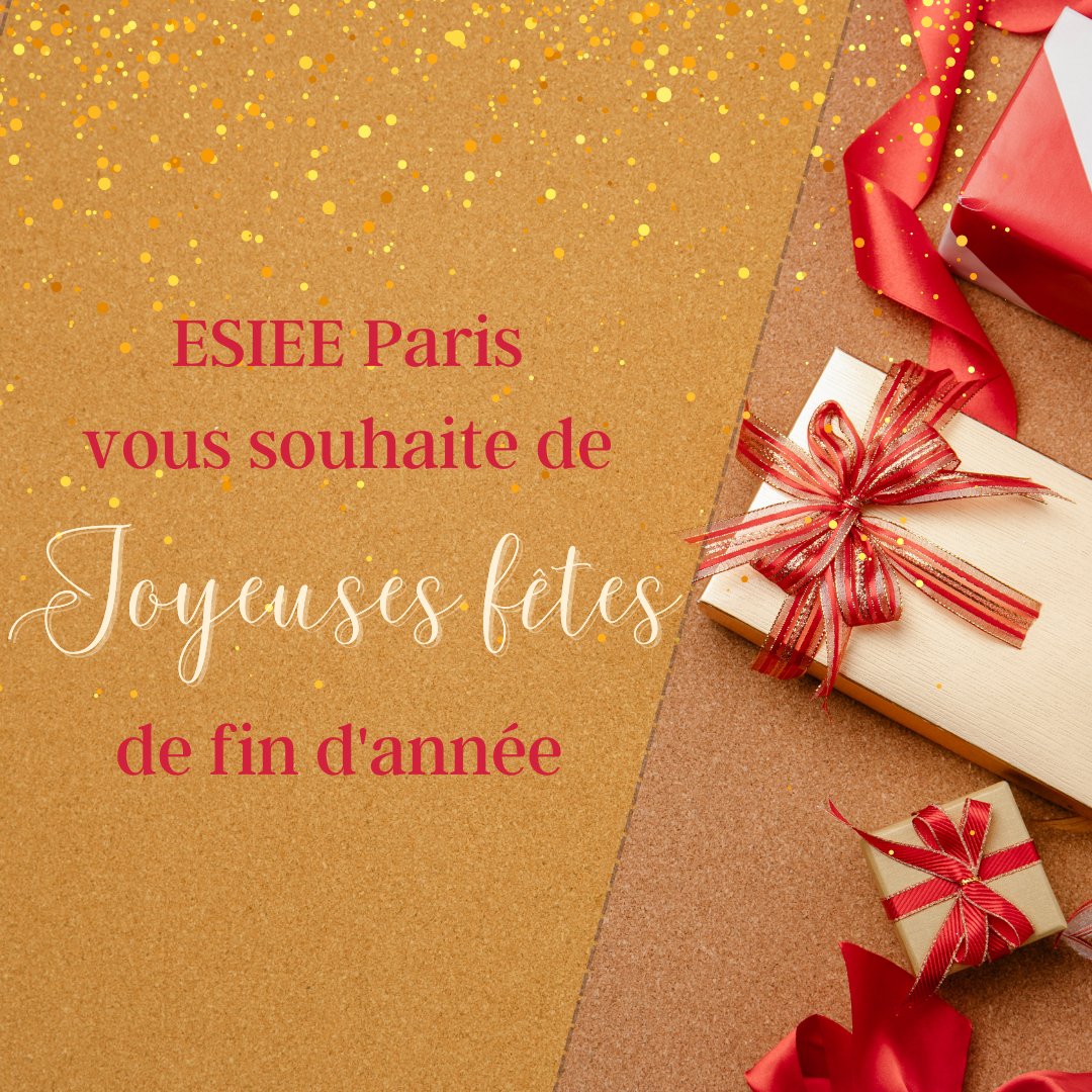 [#Vacances] <a href="/ESIEEPARIS/">ESIEE PARIS</a> vous souhaite de bonnes vacances et de belles fêtes de fin d'année. 🎉🎄

L’école rouvre ses portes le mardi 3 janvier 2023. Au plaisir de vous retrouver ! 

#fêtes #noël #holidays #esiee #esieeparis