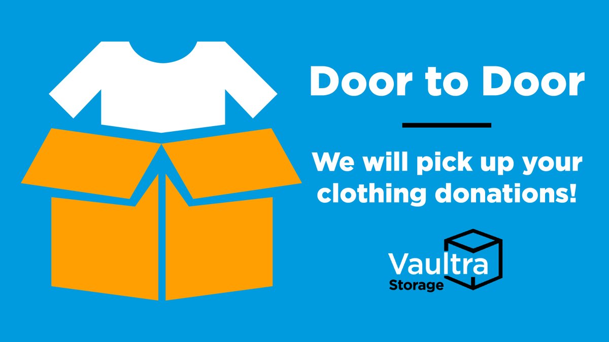 We're picking up clothing donations for Habitat for Humanity with any Door to Door plan purchase this holiday season. ❄️

With Vaultra Door to Door we pick up your items, store them &amp; return them when they're needed again! 🚚

#HabitatForHumanity #VaultraStorage #GTAstorage