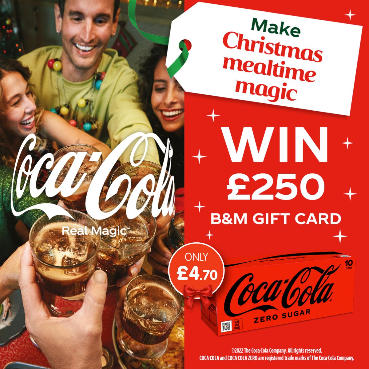 B&M Stores (@bmstores) on Twitter photo 🥤 #COMPETITION TIME 🥤
We've teamed up with <a href="/CocaCola_GB/">Coca-Cola GB</a> to giveaway a chance to #WIN a £250 B&M Gift card for ONE lucky winner!
For a chance to #WIN, simply
1) FOLLOW US
2) RT this post
3) COMMENT #BMCoke!
Competition ends 9am 23/12/22 🥤 #COMPETITION TIME 🥤
We've teamed up with <a href="/CocaCola_GB/">Coca-Cola GB</a> to giveaway a chance to #WIN a £250 B&M Gift card for ONE lucky winner!
For a chance to #WIN, simply
1) FOLLOW US
2) RT this post
3) COMMENT #BMCoke!
Competition ends 9am 23/12/22