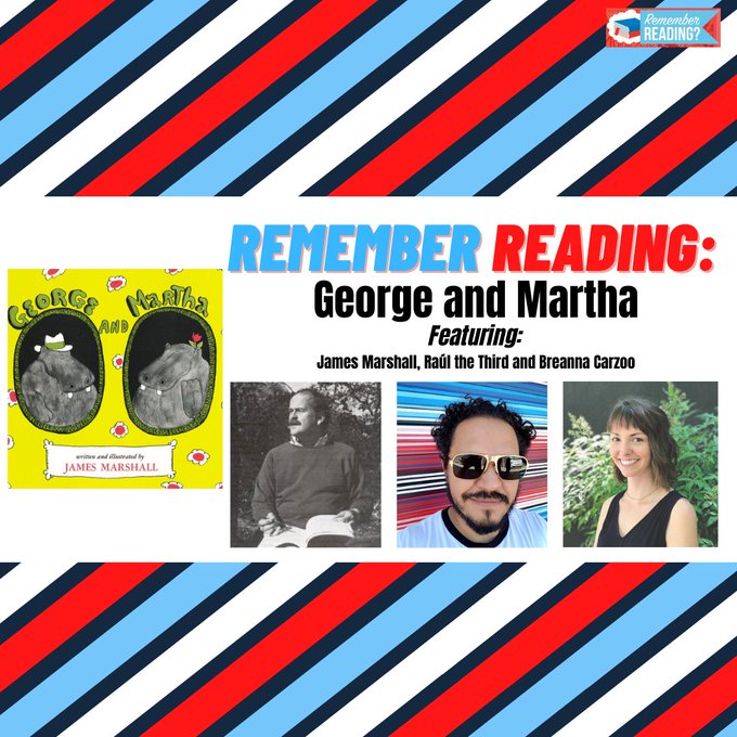 The newest episode of the Remember Reading Podcast just dropped - Lessons in Friendship: Appreciating James Marshall’s George and Martha Series - featuring authors Raúl the Third &amp; Breanna Carzoo, and clips of James Marshall himself! 

harpercollins.com/pages/remember…