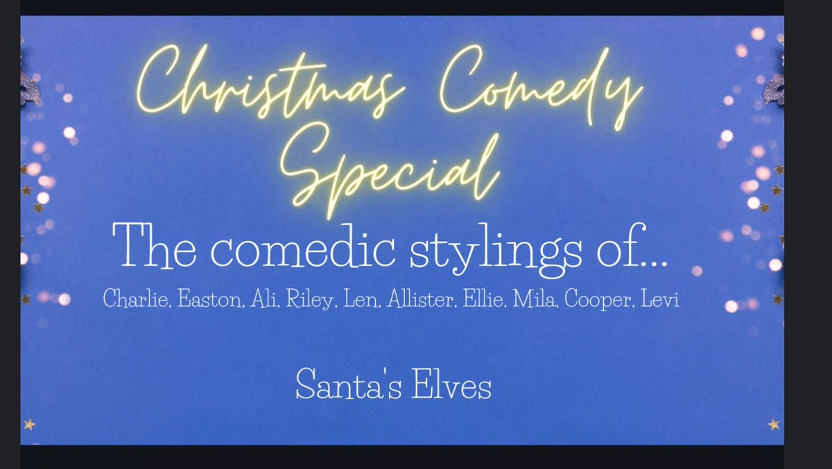 It doesn't get much better than stand-up comedy from our grade 1, 2, and 3's