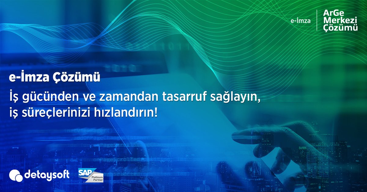 İş süreçlerinizi elektronik ortama taşıyın, iş gücünden ve zamandan tasarruf edin!

Detaylı bilgi için: lnkd.in/g6ckxQM2

#Detaysoft #eİmza #eİmzaÇözümü #eDönüşüm #DijitalDönüşüm #DigitalTransformation #YarınBugündenBaşlıyor #Akıllıİşletme