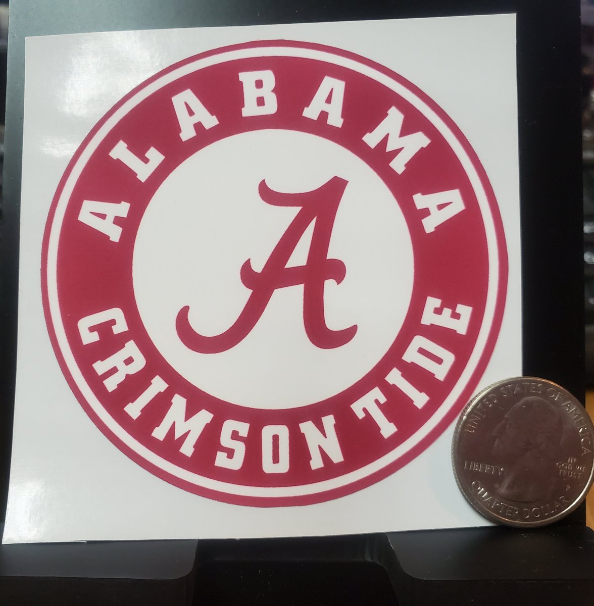 MSLStudio1's tweet photo. Thanks for the kind words! ★★★★★ "Good sticker good response time by seller and great shipping time" Sign in with Apple user https://t.co/YkdueeyFkR #etsy #red #white #decal #alabama #crimsontide #football #college #sticker #bama https://t.co/Re7kV0yZMu