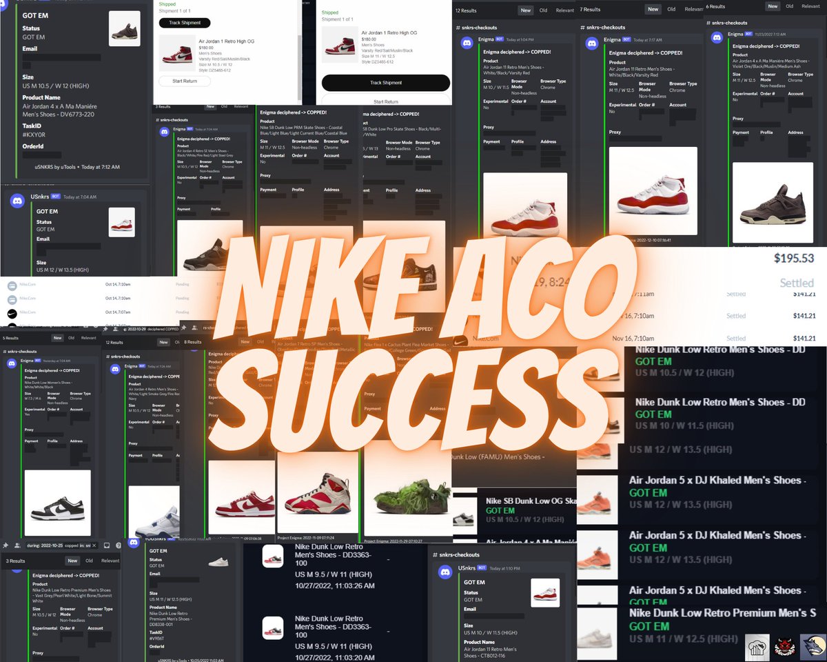 Nike/SNKR app ACO??? Sign up today!! 10 account min/max. Better your chances of copping today!! Sign up today. @Bezzo415 and @WillieTheArtist 🧑🏻‍🍳 Big thanks to: @Sauceservers @WolfProxies_ @insomniaproxies @live @Leafproxies @UltraResell @CookWithCSG @RVaultSuccess @OniNotify