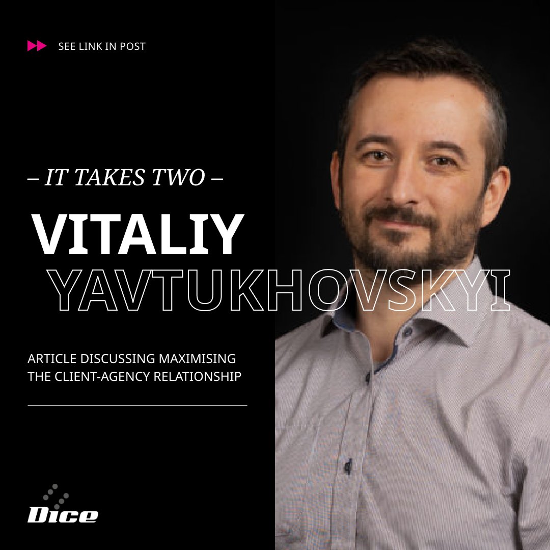 DiceDigital's tweet photo. Maximise your client-agency relationship today 📈

Partnering with an agency to devise and deliver marketing strategies ensures key information is shared with your stakeholders in the right way.

Creative Services Director, Vitaliy, discusses more 👉 https://t.co/ZLkA27Mn2r https://t.co/qxvc8V5OW0