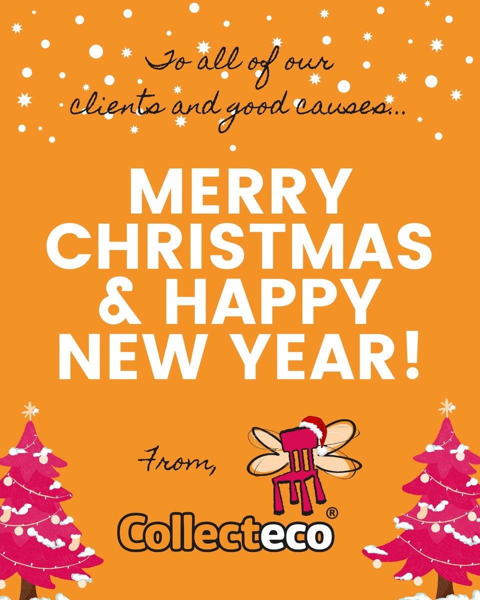 Collecteco (@collectecoreuse) on Twitter photo To all of our clients & good causes...
Thank you for your continued support & commitment to furniture reuse this year!
We want to wish you all a Merry Christmas! π
& a Happy New Year as 2023 approaches. π
All The Best,
The <a href="/CollectecoReuse/">Collecteco</a> Team πͺ To all of our clients & good causes...
Thank you for your continued support & commitment to furniture reuse this year!
We want to wish you all a Merry Christmas! π
& a Happy New Year as 2023 approaches. π
All The Best,
The <a href="/CollectecoReuse/">Collecteco</a> Team πͺ