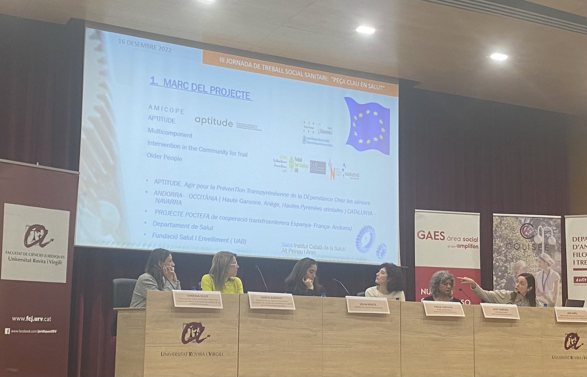 Victòria Mir (@vmir64) on Twitter photo III Jornada #TSSanitari <a href="/dafitsURV/">Dept. d’Antropologia, Filosofia i Treball Social</a> <a href="/laiacmir77/">Laia Capel Mir</a> explica projecte europeu AMICOPE intervenció multicomponent de prevenció discapacitat III Jornada #TSSanitari <a href="/dafitsURV/">Dept. d’Antropologia, Filosofia i Treball Social</a> <a href="/laiacmir77/">Laia Capel Mir</a> explica projecte europeu AMICOPE intervenció multicomponent de prevenció discapacitat