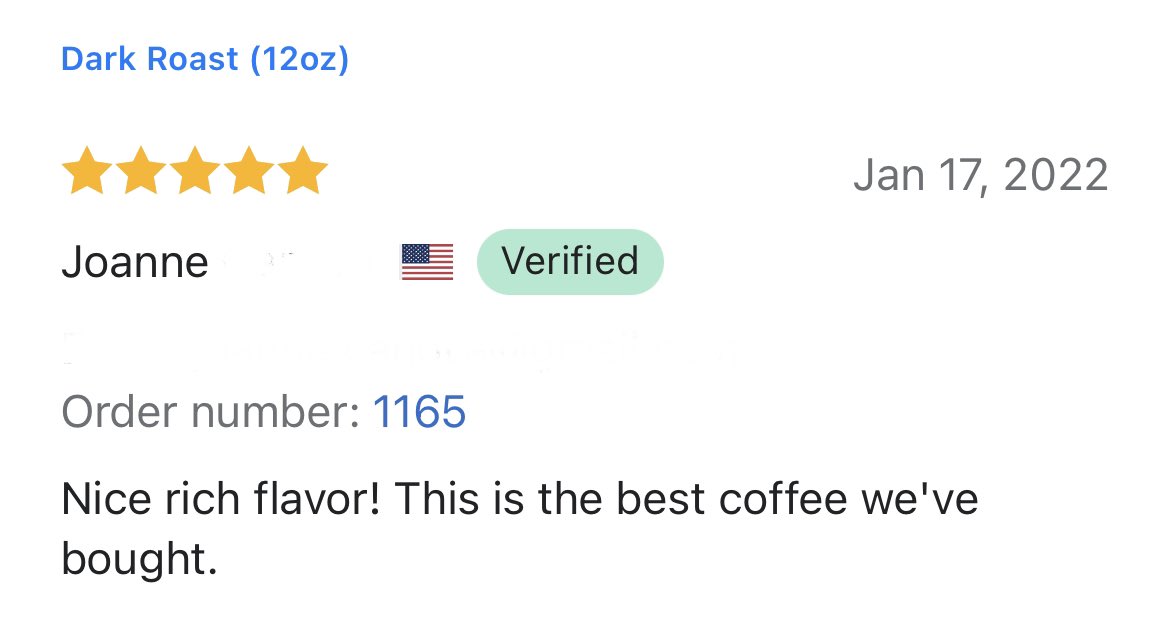 CoffeeJscc's tweet image. It’s another #FiveStarFriday. Joanne says best #coffee we’ve bought. Maybe you should try some too; also makes a great Christmas gifts! Thanks Joanne

Buy 5 Coffees and get a FREE Tumbler with Code CHRISTMAS22
#GreatCoffee #GreatCause #GetCaffeinated #veterans #Charity #caffeine