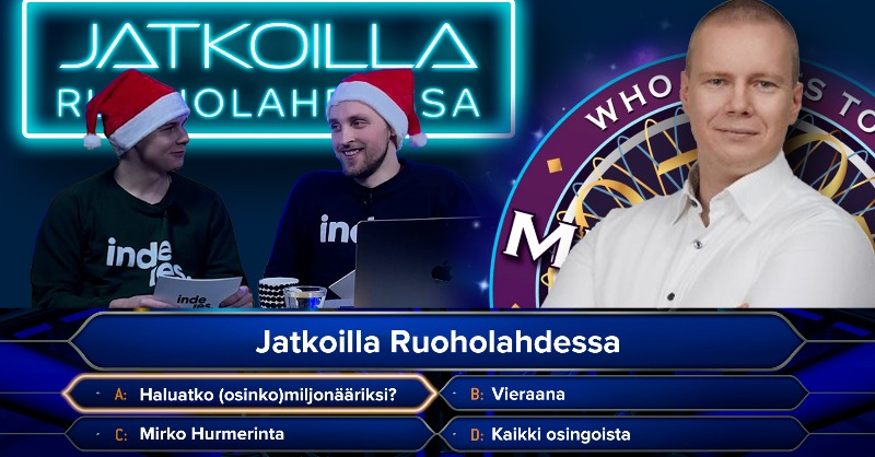 Inderes's tweet photo. Tänäänkin on hyvä päivä aloittaa pitkäjänteinen säästäminen ja sijoittaminen. @MirkoHurmerinta piipahti Jatkoilla Ruoholahdessa avaamassa osinkosijoittamisen saloja ja ajatuksia sijoituspäätöstensä takana.