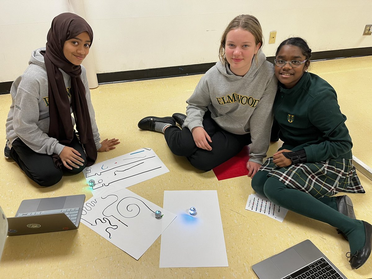 ryan_hodgins's tweet photo. We love snow days @ElmwoodDotCa - @Ozobot coding math investigation. Oh what fun it is to solve integer problems today! https://t.co/03UapBMoNm