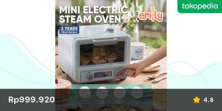 ago444's tweet photo. Coba cek ini, deh: "Emily Electric Mini Steam Oven 15L / Oven Listrik" Rp999.920 di toko Emily and Bear Indonesia Tokopedia. Bisa bebas ongkir, lho.
https://t.co/tEp3eo8bhg https://t.co/jGYj4h5Bh9