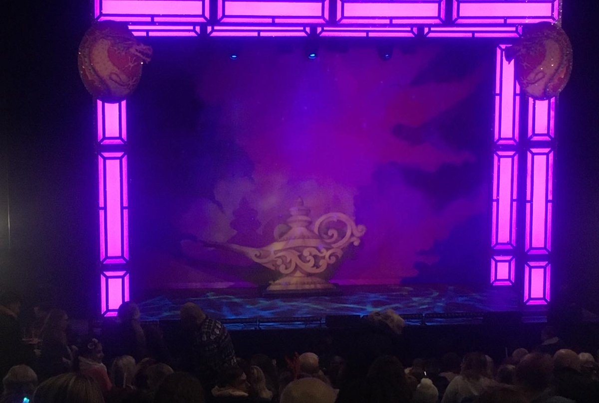 Had a wonderful evening watching my amazing hubby @NigelDCollins and the wonderful cast of #Aladdin @Playhouse_WB Congrats to all involved on an utterly fabulous show!
