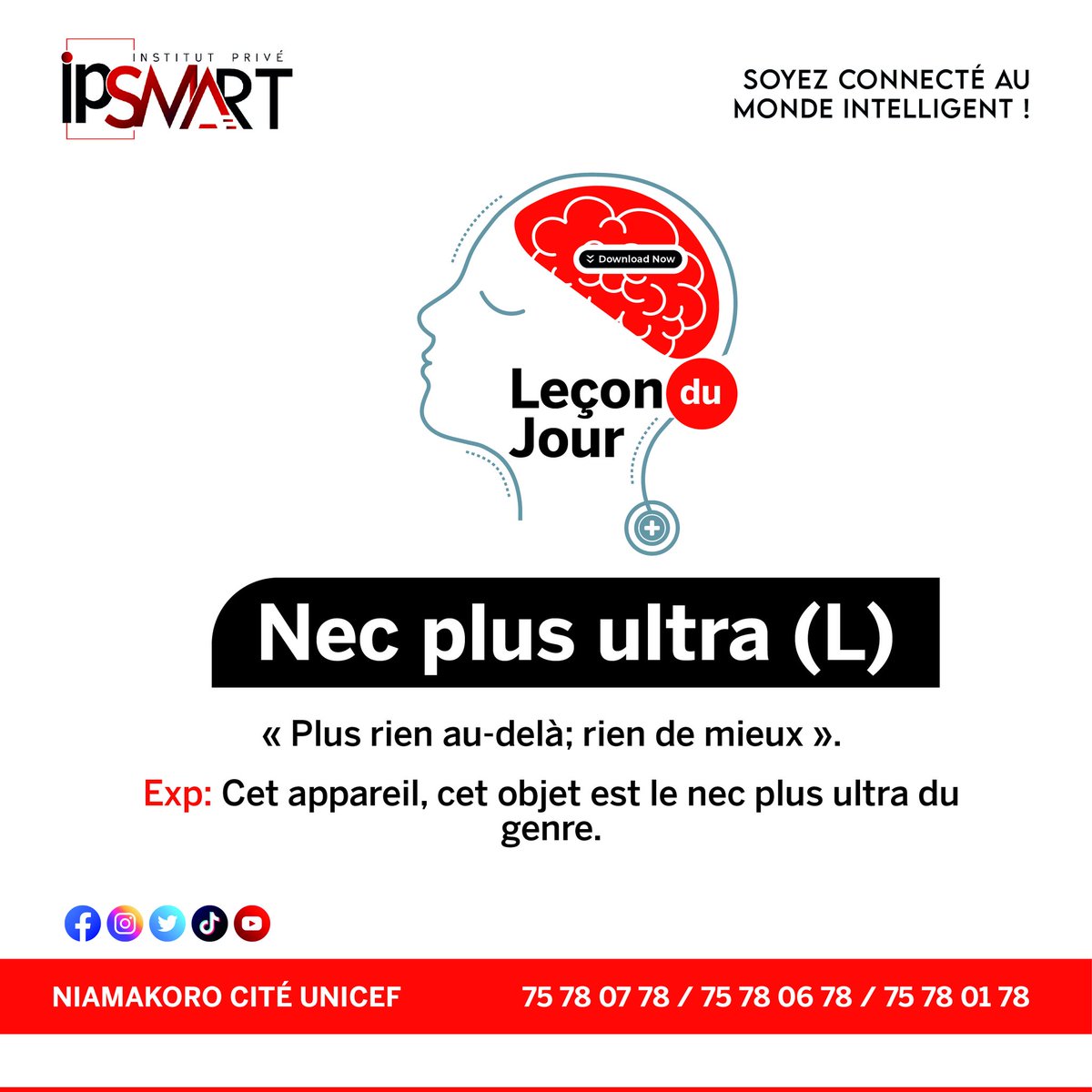 Ipsmart_ml's tweet photo. Bonjour les #Smart. 

Et si on apprenait ensemble avec la leçon du jour ?

#Leçondujour
#VendrediMood
#WeAreSmart https://t.co/wMA9gVf4nl