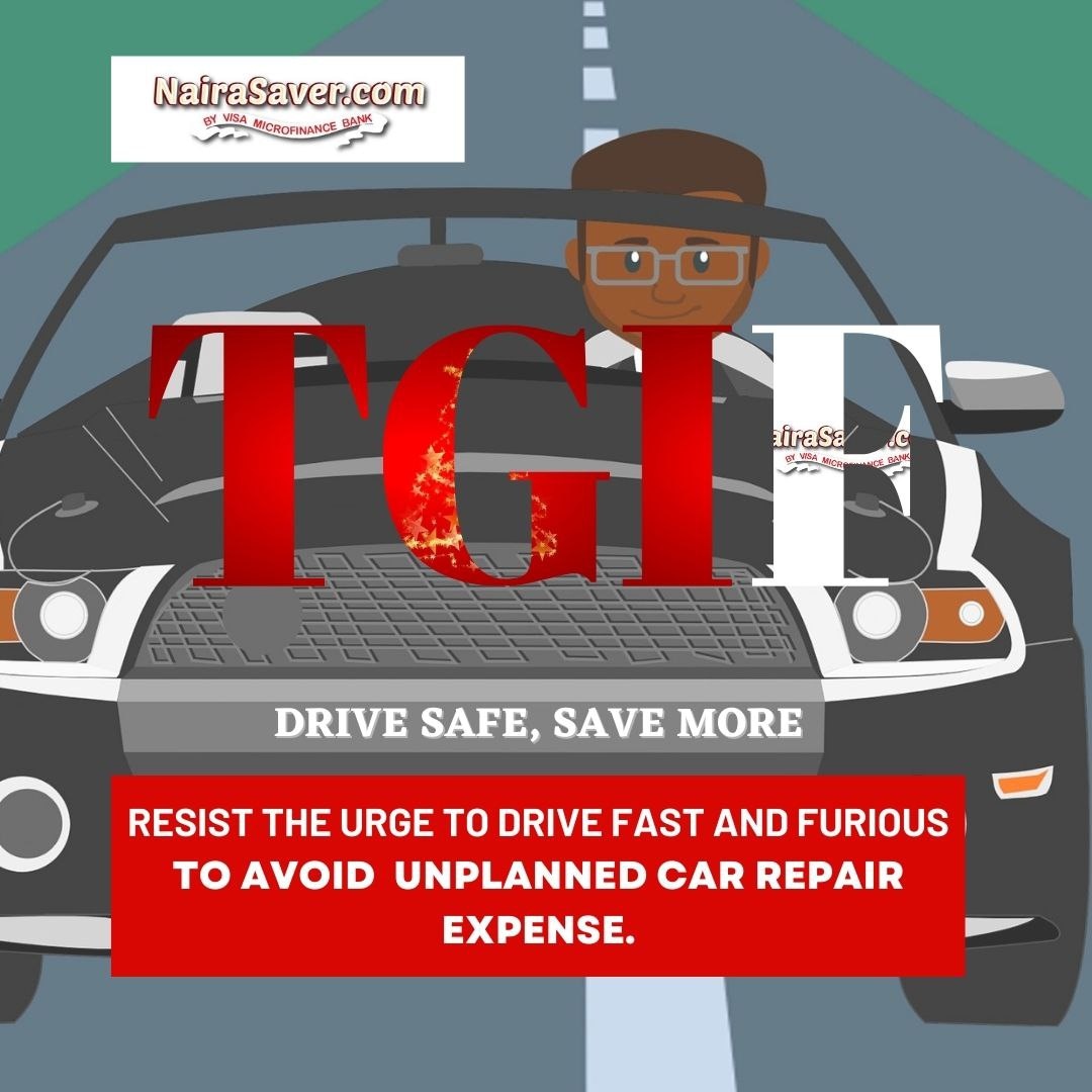 nairasaverapp's tweet photo. Increase your chance to save more money when you stick to the rules of driving.
An avoidable cost can be eliminated depending on the alternative we pick.
#tgif
#nairasaverapp
#expenses
#savewithnairasaver
#avoidableexpenses
#budgeting
#safedriving
#frsc https://t.co/QMzRuy8sB8