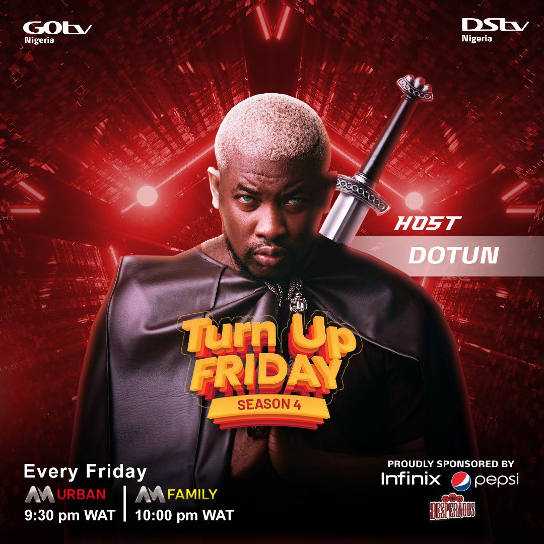 It’s Friyay!! 🥳

Get turnt with the host @do2dtun on #AMTurnupFriday. Tune in and let’s have a party that suits you.

Proudly sponsored by @InfinixNigeria and @Pepsi_Naija