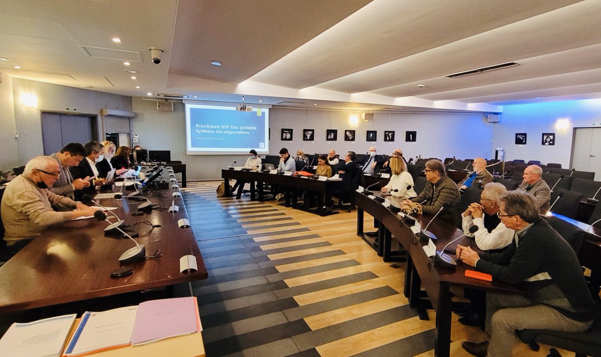 💧 Comité syndical du <a href="/sicasil06/">SICASIL</a> au cours duquel la nouvelle #DSP pour l'eau potable est adoptée ce jour.
 
✔️ Un service de l’eau qui privilégie la qualité sanitaire et gustative de l’eau, avec un tarif parmi les moins chers de France (30% inférieur à la moyenne nationale).