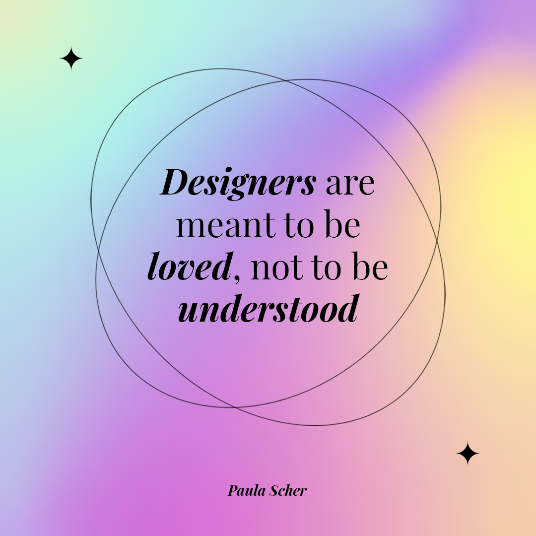 Magsmandesign's tweet photo. A design is not for everyone, but a designer is. 
Only a few people get the context behind it. This weekend, let's design for those people who get the gist of it and be loved by everyone! #magsmandesign #motivation #quotestagram #design #creativity #graphicdesign #dailyquotes https://t.co/epEEiuXxfP