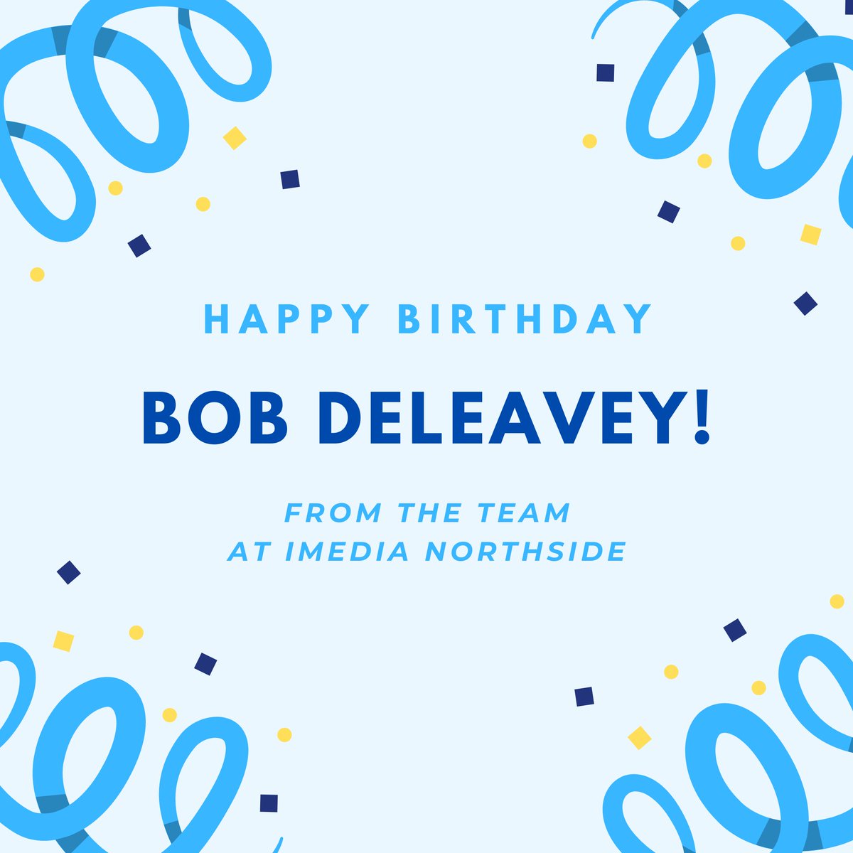 imedianorthside's tweet photo. Wishing the happiest of birthdays to Bob Deleavey, one of our incredible Account Managers here at iMedia Northside. Have a wonderful day, Bobby!

#HappyBirthdayToYou https://t.co/gpxxgJnuYG