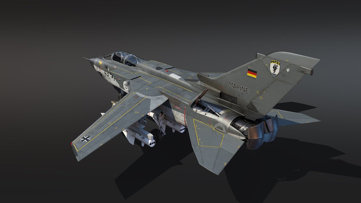 cicada_WT's tweet photo. 冬イベの空枠来たか。Tornado IDS。AS.34対艦ミサイル搭載!?現状WTではこの機体のBR的に海戦で使えるものではないけど、陸上目標に対してARH出来るものなんだろうか https://t.co/Q7yDuf1FGD