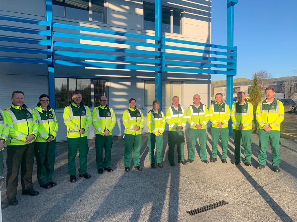 AmbulanceNAS's tweet photo. The first twelve staff members of our Tactical Shift Management Team will join our Senior Tactical Managers who will be operating 24/7 to support staff and proactively manage pressures within the service this winter and beyond as part of the @HSELive Winter Initiative. https://t.co/aQ0C0a02o0