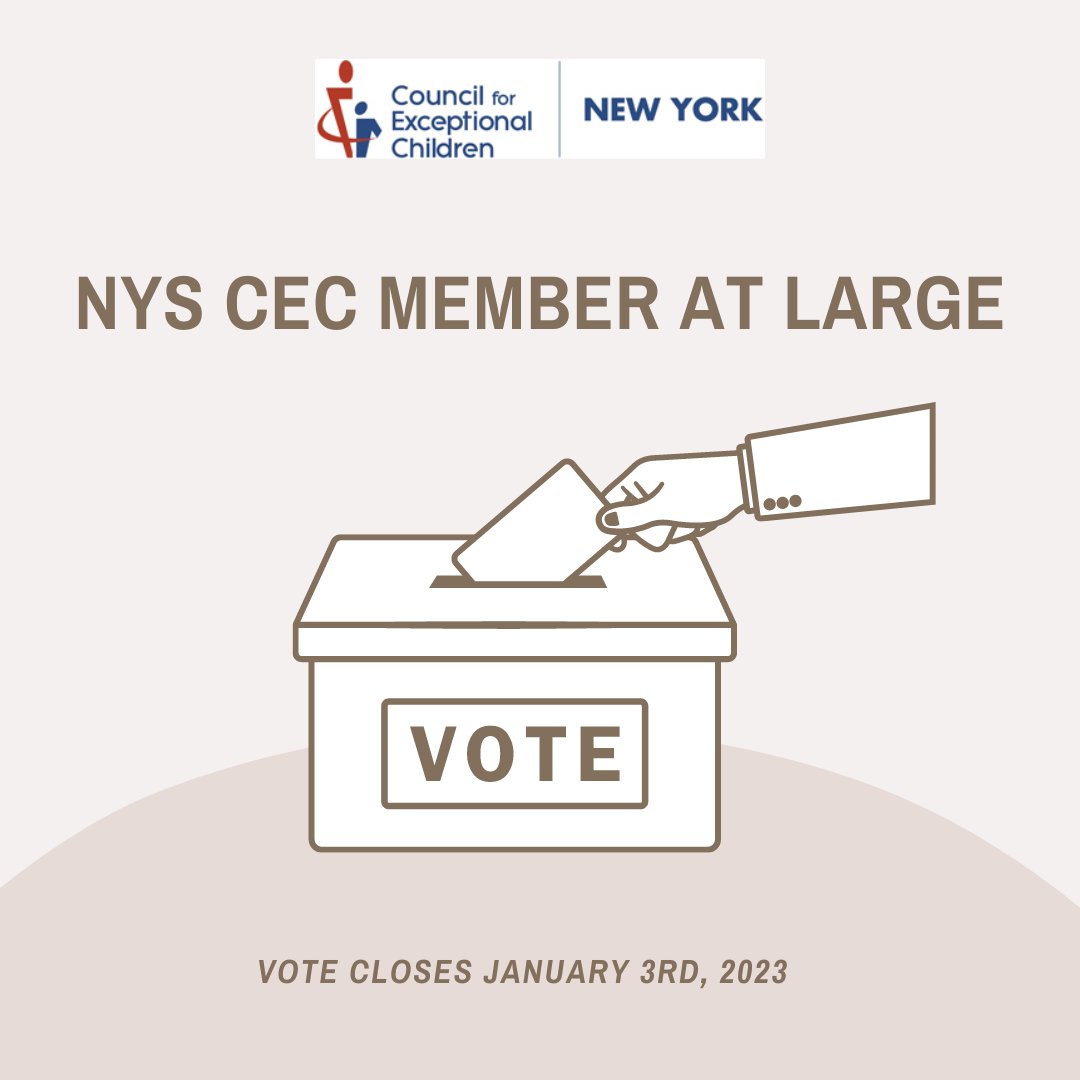 NYS_CEC's tweet photo. Vote for NYS CEC Member at Large

https://t.co/AkVXWPiCYZ

@EmilyHoeh
@RIGHTEOUSTAM
@MeghanGermain6 
@rochellem222
@lmasonwms
@bhananaima https://t.co/qWPSEGERpn
