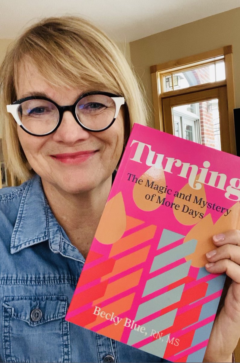 BeckyblueBlue's tweet photo. @thetaoishway Thanks for the lift! My book Turning: The Magic and Mystery of More Days aims to take the scaries out of big birthdays! Find the wonder and drop the worry. https://t.co/dxBPyl7pOC https://t.co/00maLp4NRy