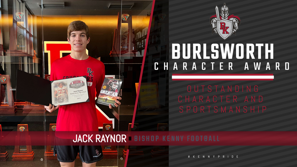 Congratulations to Jack Raynor '23 for winning the Burlsworth Character Award, a national award honoring character and sportsmanship in high school football.  Jack has exemplified these traits throughout his four years in our program!
#KennyPride #EEIO