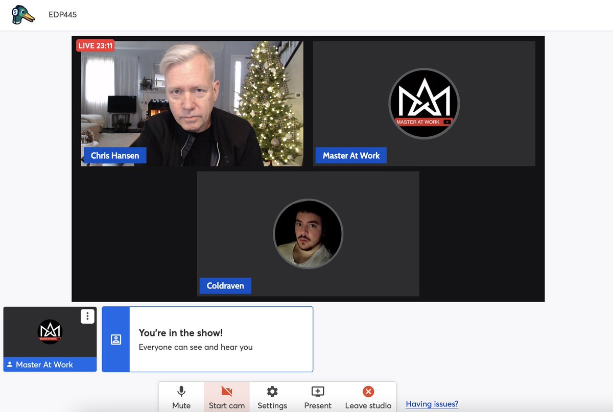 MasterAtWorkinc's tweet photo. Guess who just did an interview with Chris Hansen about EDP445👀 https://t.co/fmOwq1xXCF
