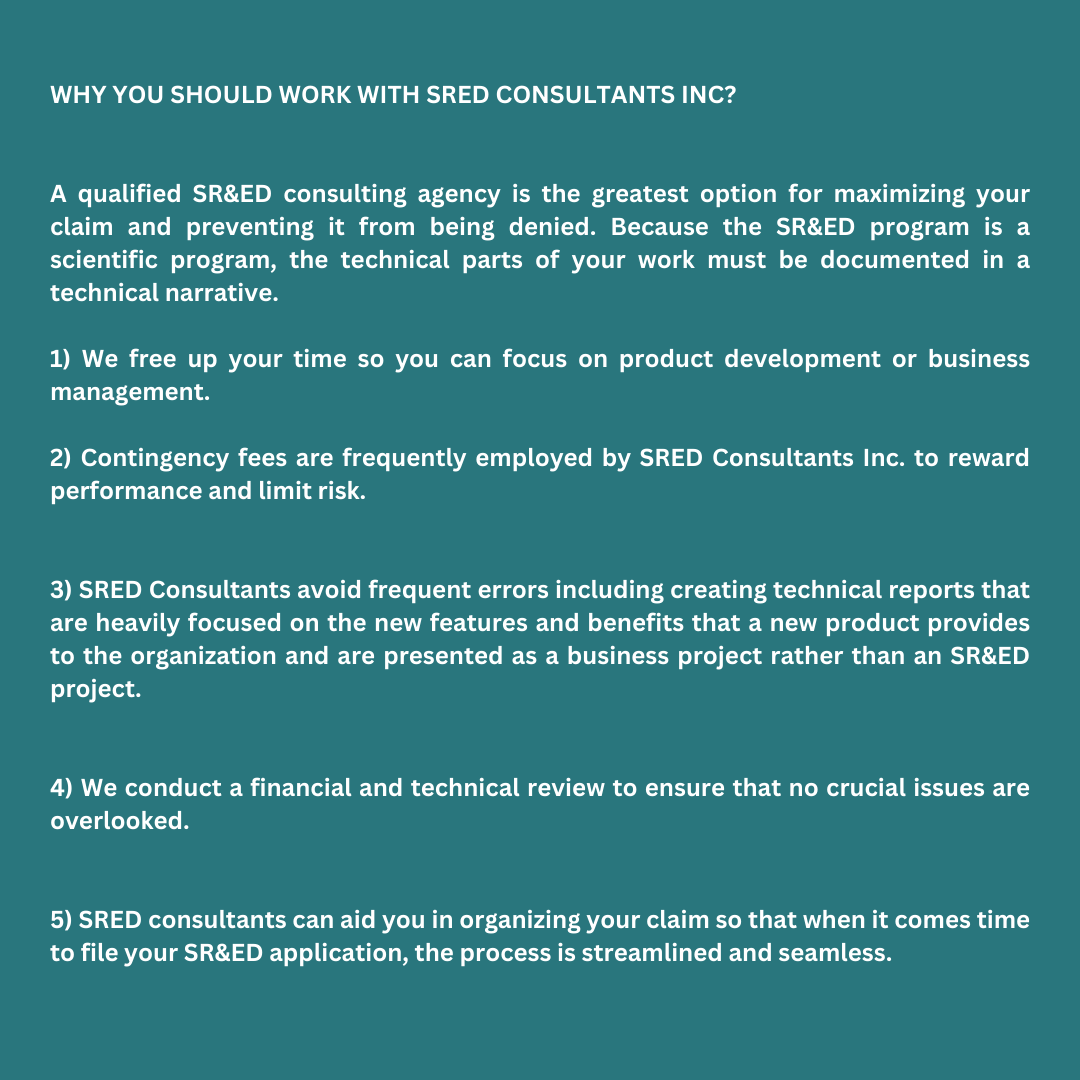 get_sred's tweet photo. Want to know more? Contact us for a free consultation for more information on SR&ED activities and incentive.
#future #innovation #technology #startup #MetaverseNFT #investing #software #crypto #engineer #security #blockchain #programing #retail #tax #getsred #sred https://t.co/mUmXzDjSke