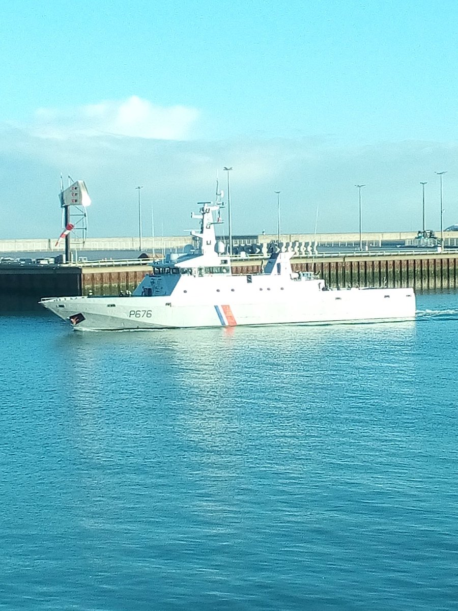 WarshipCam's tweet photo. French Navy Flamant-class patrol boat FS Flamant (P676) leaving Calais, France - December 16, 2022 #p676 #fsflamant

SRC: TW-@pegge49 https://t.co/ayaplIuKh1