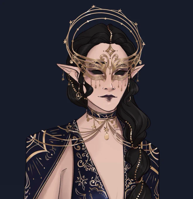 please I am ILL and I want to talk about my OC in return here's more art of them 