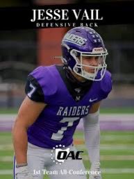 EsteroFB's tweet photo. Jesse Vail, @EsteroHS  Alum and All- American @MountUnionFB plays TONIGHT for the Division III NATIONAL CHAMPIONSHIP at 7:00 P.M. Go get that ring Jesse!! https://t.co/29YxPlt617