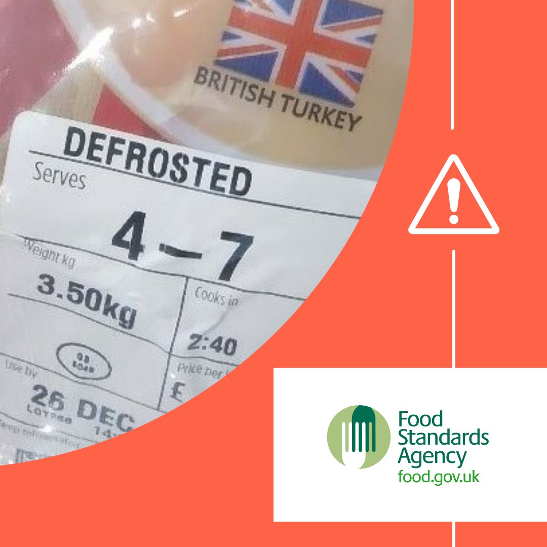 eastdevon's tweet photo. If you buy turkey, duck or goose products to freeze you may notice that some are labelled as ‘defrosted’. These are as safe to eat as other poultry products as long as you follow instructions on the label @foodgov #safefoodhacks #FestiveFoodTips #XmasFoodHygiene #EDDChealth https://t.co/f0ppheC7qn
