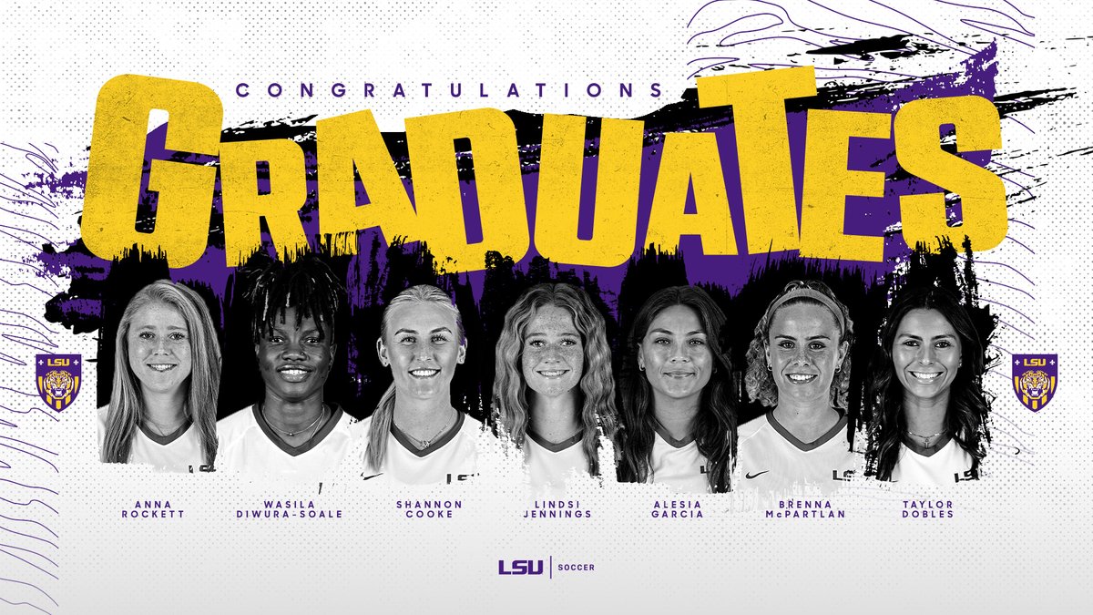 LSUSoccer's tweet photo. Congrats to our Tigers for earning their degrees 🥳

🔗 https://t.co/jyMVG3NDAM

#GeauxTigers https://t.co/KHx4WlOfC6