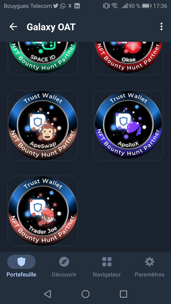 Zforfight's tweet photo. @TrustWallet All my NFTs, I managed to get 13 #TrustWalletNFT https://t.co/VKub4udHCs