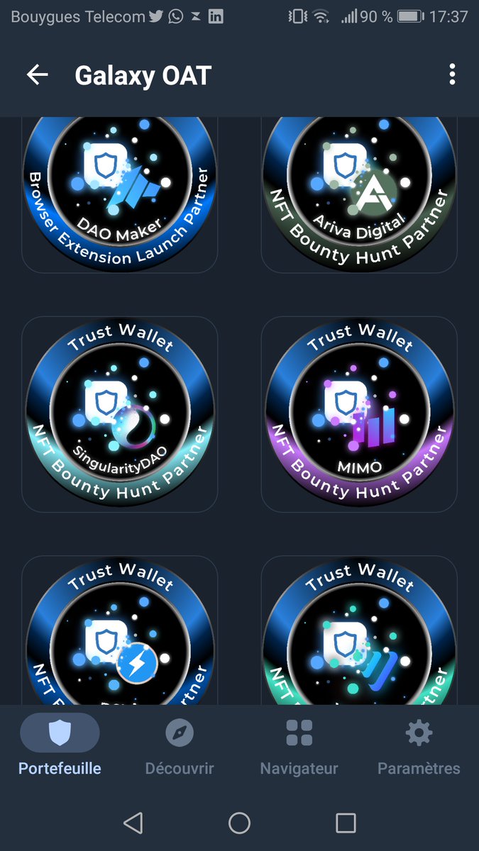 Zforfight's tweet photo. @TrustWallet All my NFTs, I managed to get 13 #TrustWalletNFT https://t.co/VKub4udHCs